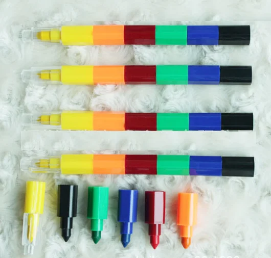 Vicloon Crayon de Couleurs en Cire et Empilables,Crayon de Couleurs Vicloon Crayon de Couleurs en Cire et Empilables,Crayon de Couleurs