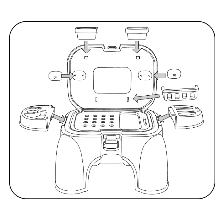 2 в 1 пластик Модель игрушки Детский табурет & детей инструмент Kit Электронная игрушка для