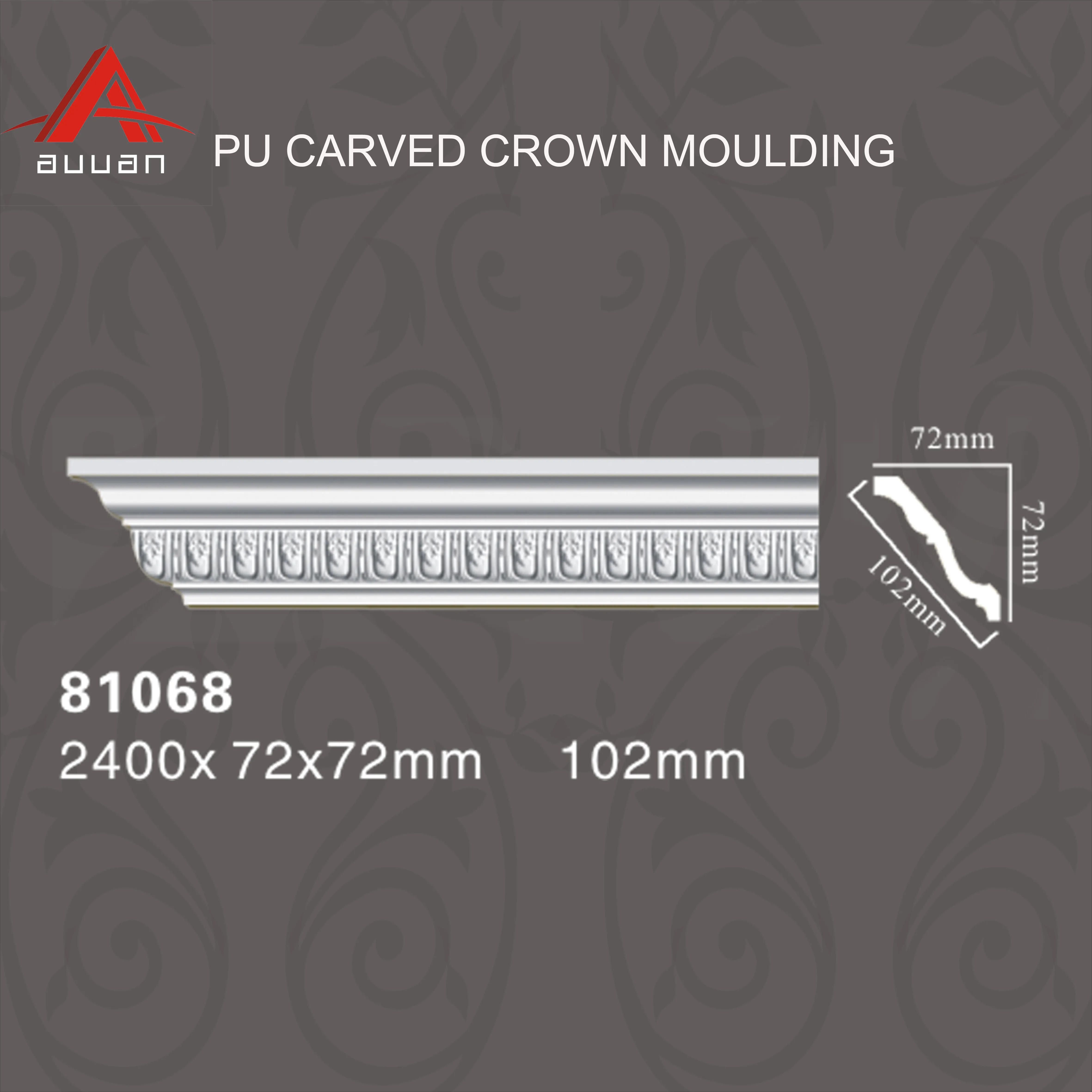 Polyurethane Cheap Cornice Types Crown Moulding  for Direct Sale