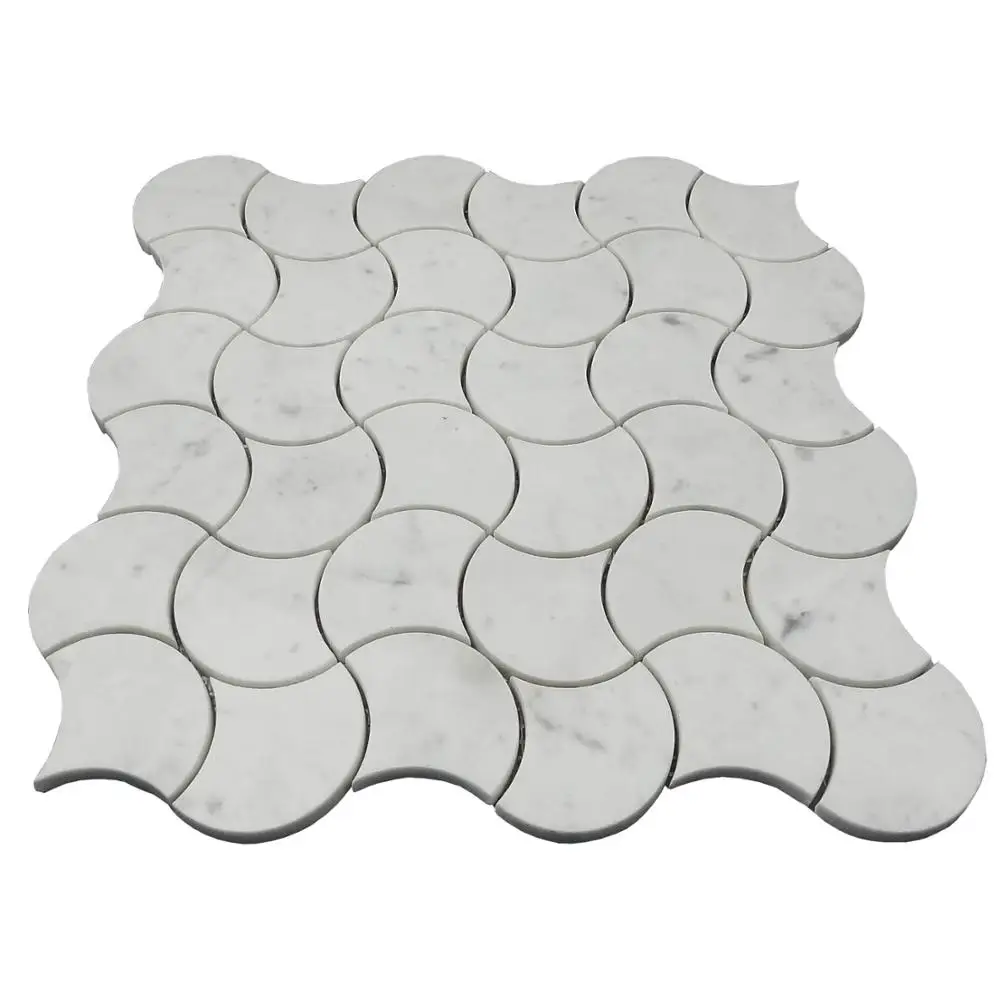 Wonderful Flower Stone Mosaic Art Design for Kitchen Pool Living Room and Interior Wall Decor Resin and Marble Material Tile