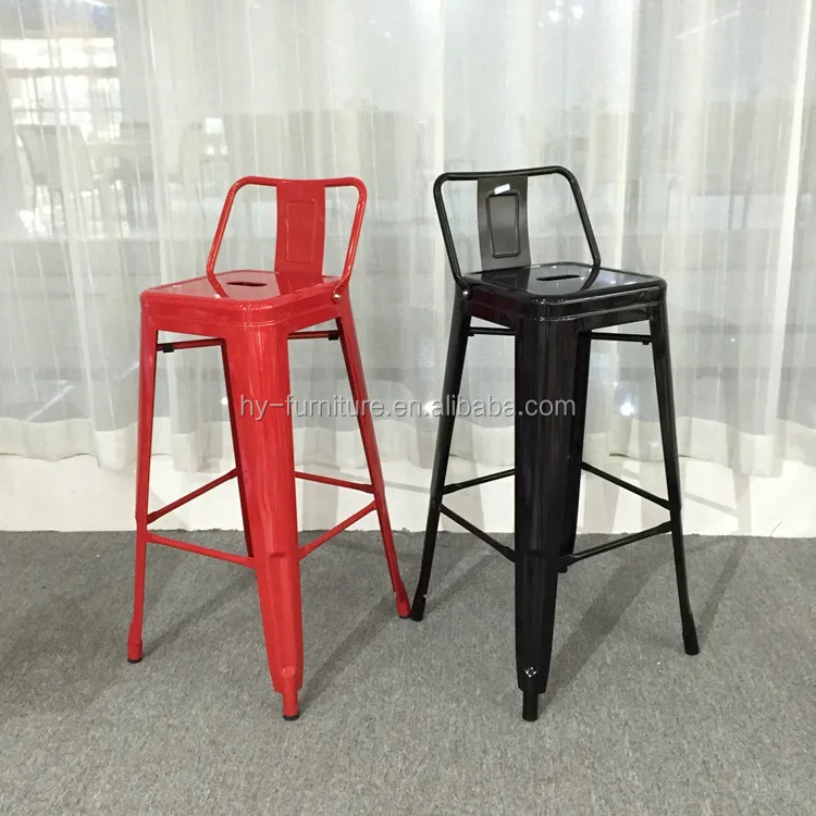 Французский дизайн, винтажный Промышленный металлический стул, барный стул