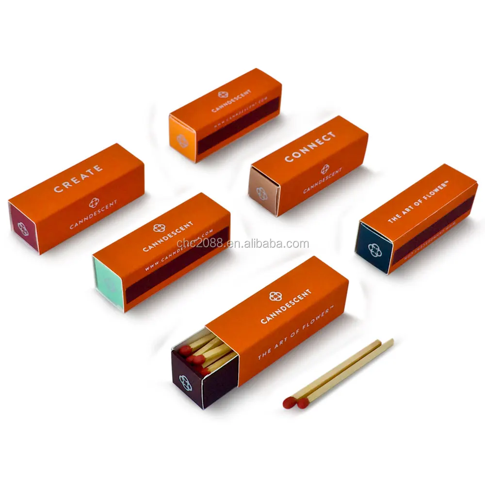 Personalized Red Lipstick Matchboxes Colorful Lip Stick Matches Box Package