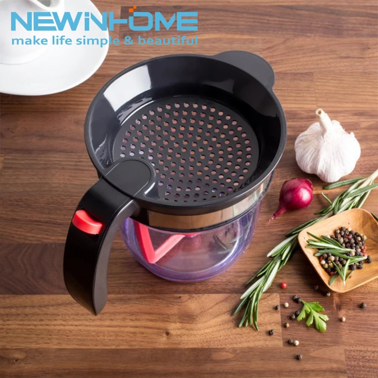 Newinhome 4 Cups Gravy Fat Separator Plastic Cooking Gravy Food Oil Dispenser Fat Strainer image 6