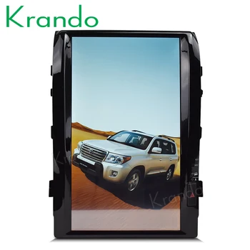 Krando Android 9.0 16" Tesla Vertical screen car radio dvd for Toyota Land Cruiser LC200 2008-2015 gps navigation KD-TL168