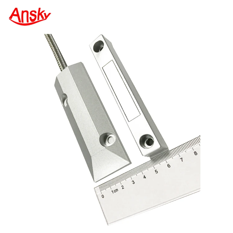 Wired Adjustable L Bracket Rolling Roller Shutter Magnetic Contact Sensor for Gate Door