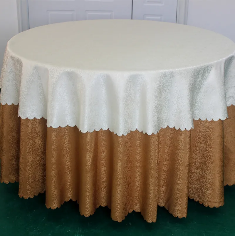 Wholesale Hotel High Grade Double-Layer Table Cloths 100% Polyester Wedding  Party Decoration Tablecloth Round White Table Cloth - China Plain Dyed  Waterproof Luxury Table Cloth and 100% Cotton Lint Free Gauze Cheese