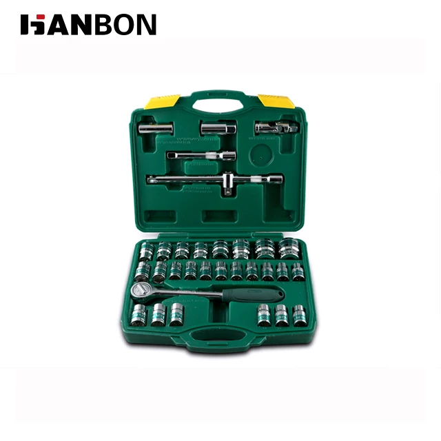 32pcs Of Household Tool Kit Set Hardware Tools Sockets Set Car Repair