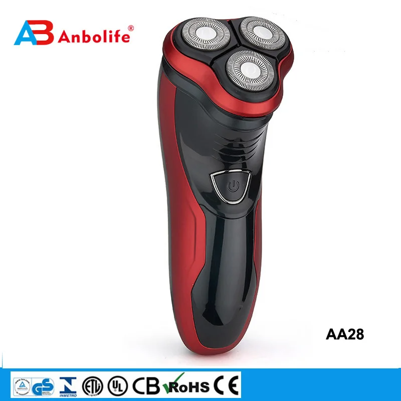 Новая популярная Красивая китайская электрическая бритва с тройным лезвием для мужчин металлическая телефона USB Мужская водонепроницаемая