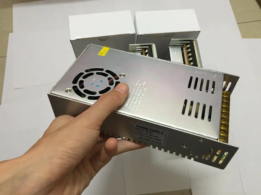 AC DC 12V 30A Transformer - 24VDC 15A 360w Switching Adapter