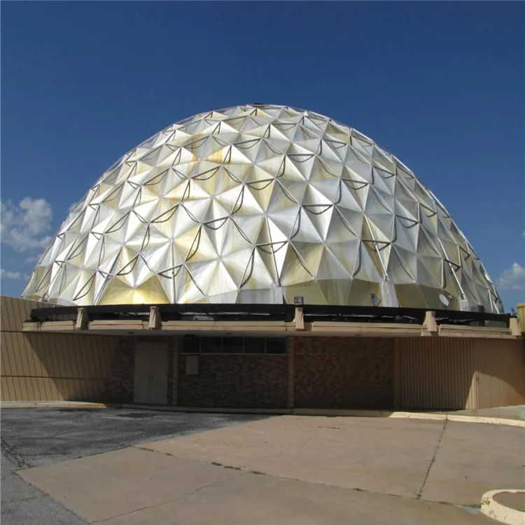 Architecture Design Glass Dome With Space Frame Roof System