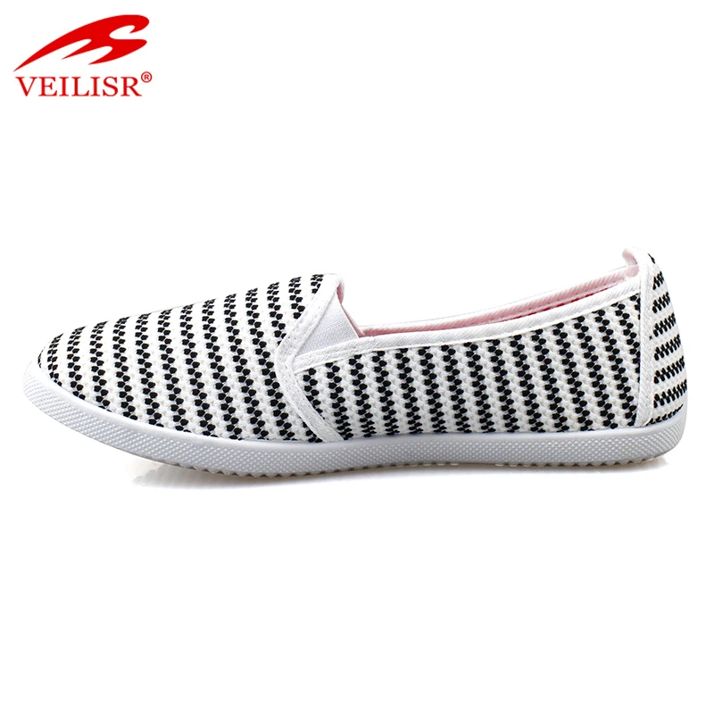 Новый дизайн, женская повседневная обувь без шнуровки, Женская холщовая обувь