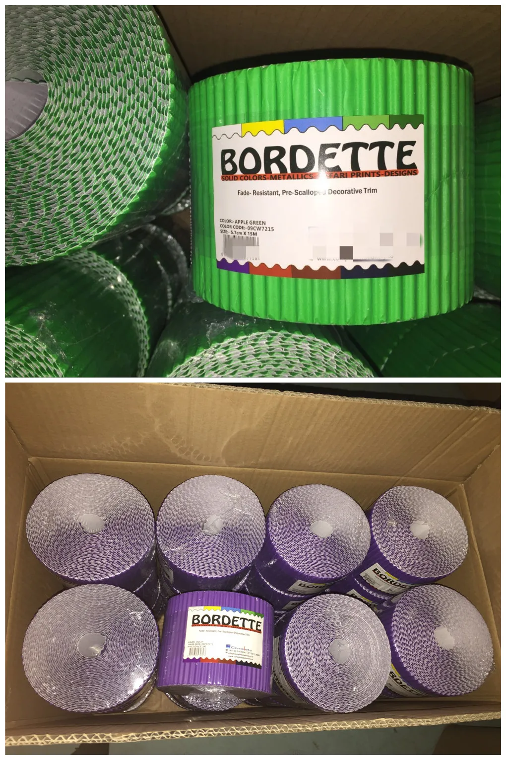 Classroom Decorative Paper Border Corrugated Border Rolls Bulletin