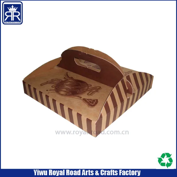 Best Selling Art Paper Cake Box From China Color Printed with UV Coating and Embossing Features Handle and Display Window