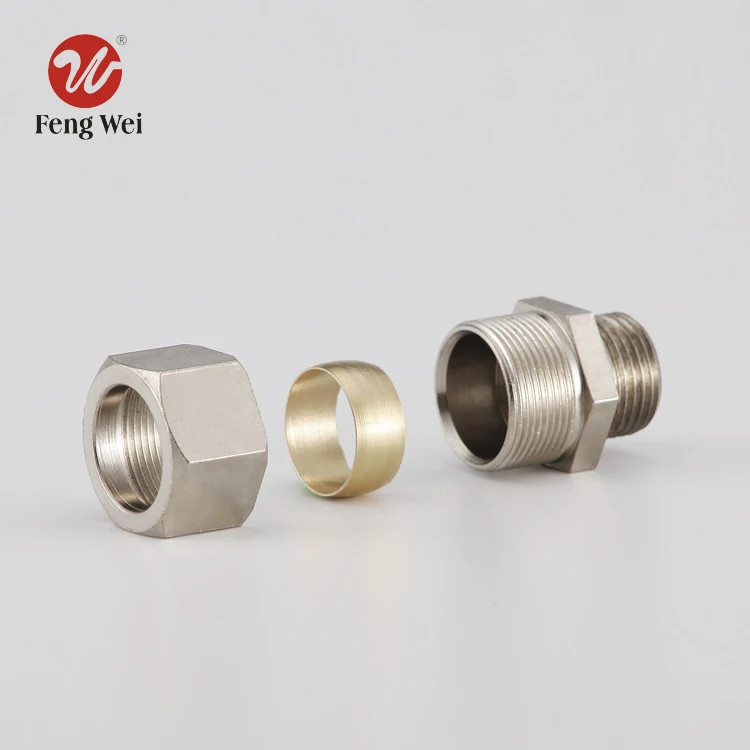 Huawei High Quality Brass Compression Fitting With Sleeve For Gas Hose And Copper Pipe Connector Buy Pipe Sleeve Fittings Brass Nipple Fittings Brass Ferrule Fittings Product On Alibaba Com