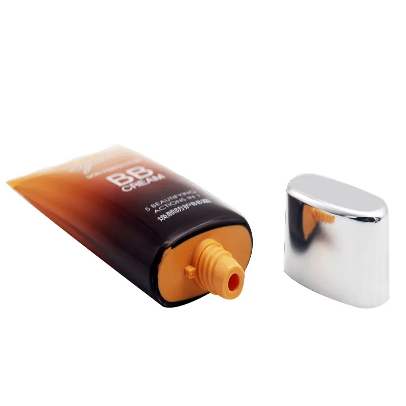 50ml moistruizsing oval shape bb cream cosmetic tube plastic packing container