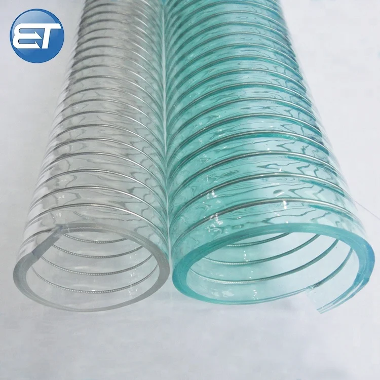 4 Inch Flexible PVC Steel Wire Reinforced Flexible Pipe Hose 100mm Thunder Tubing Hose