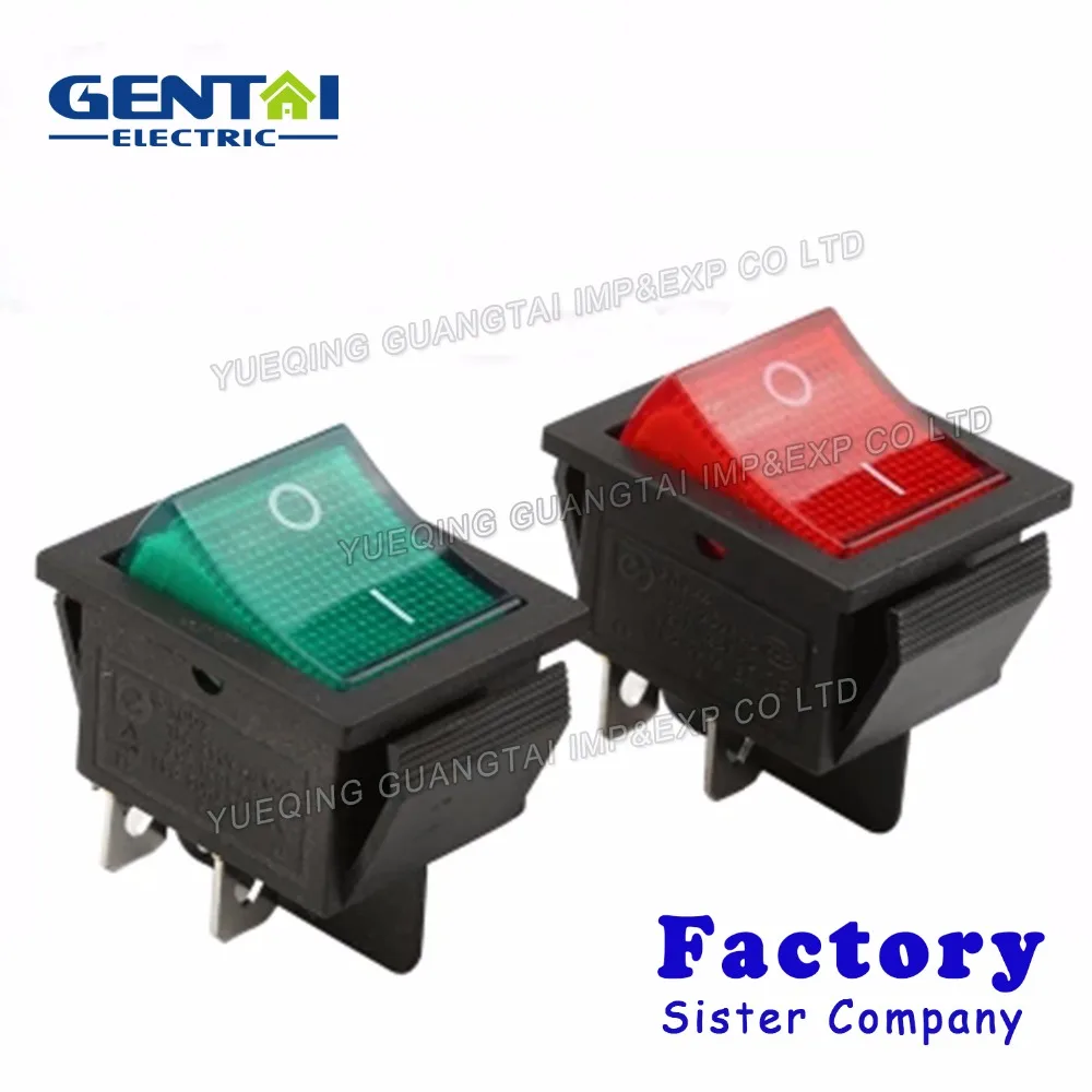 Good Quality leci RS606 4 pin ON-OFF 250vac 16a t100/55 rocker switch ...