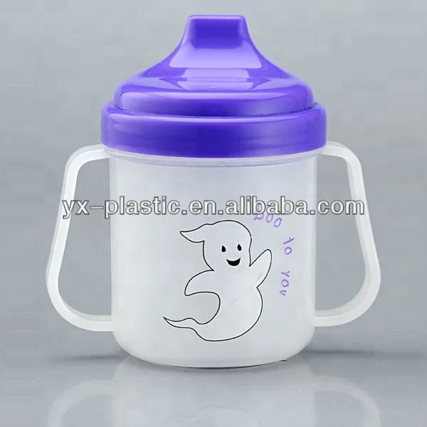 Детские Пластиковые Чашки sippy с соломинкой и ручкой двух