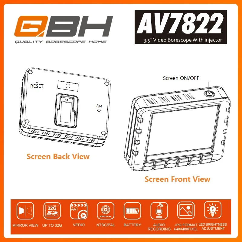 Remote Snake Camera for Inspection&cleaning Car Evaporator or air Conditioner