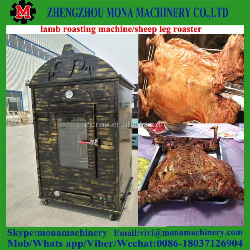 Mesin pemanggang kambing, mesin pembakaran kambing/mesin senar domba putar  BBQ gaya baru