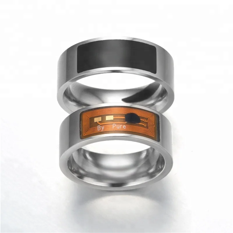 New Arrival Customizable Intelligent Stainless Steel NFC Smart Ring