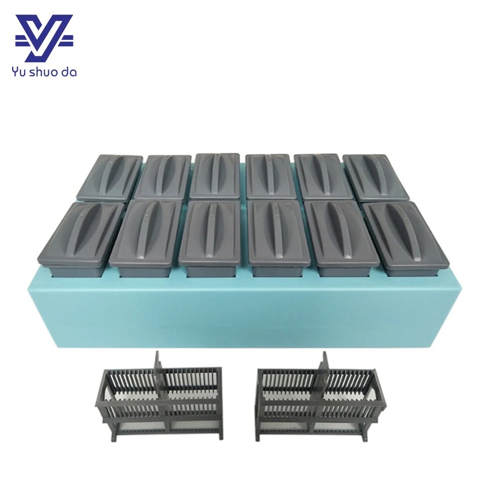 Пластиковая банка и стеллаж для пятен Pathology