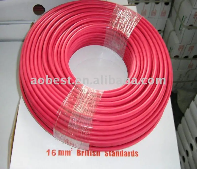 Competitive Price PVC Insulated 6 Mm2 Copper Wire Low Voltage 6 Mm2 for Construction in Nepal