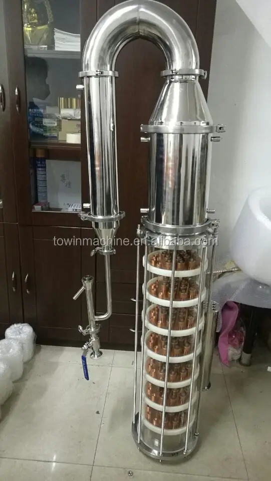 Стеклянная колонна для спиртовой водки 8 дюймов дистилляционного