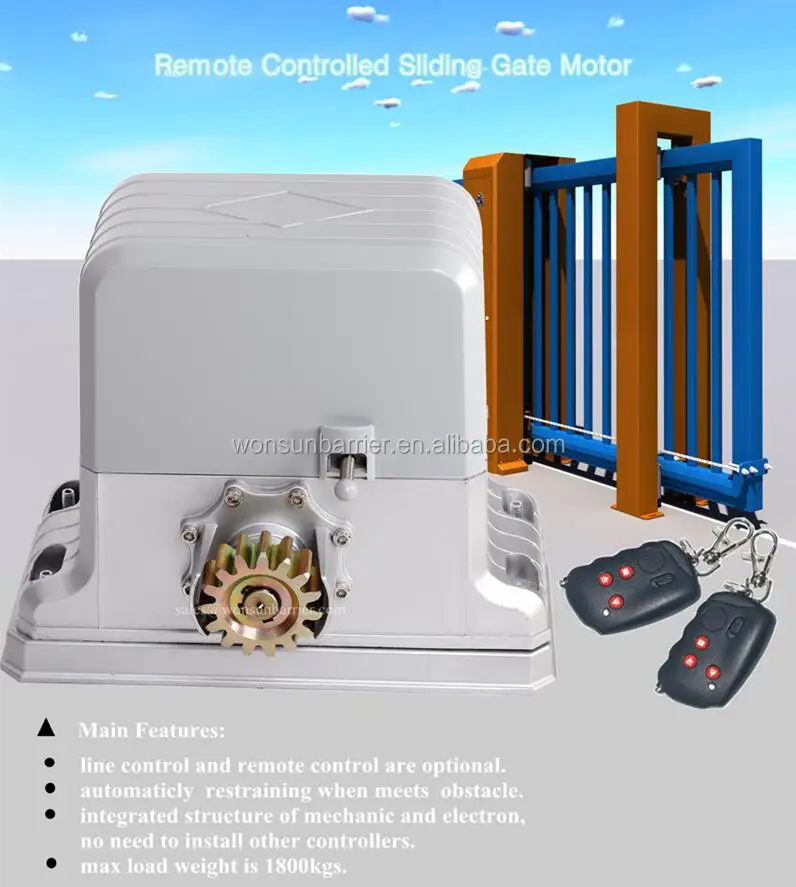 Автоматический Открыватель раздвижных ворот с мотором для двери переменного тока 220 В