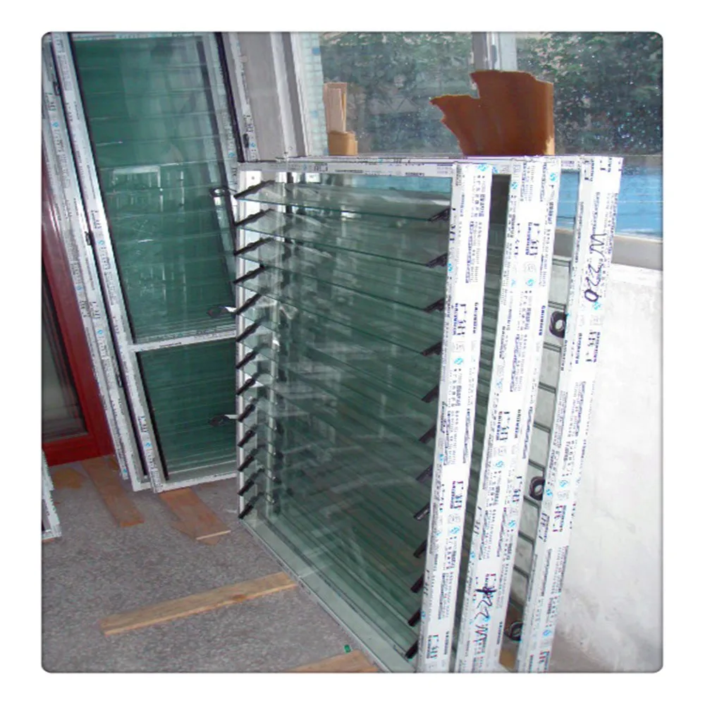 Free air Flow Aluminium Shutter Glass Louvre Price of Glass Louver Window Glass and Window Shutters Burglar Proof Louver Window