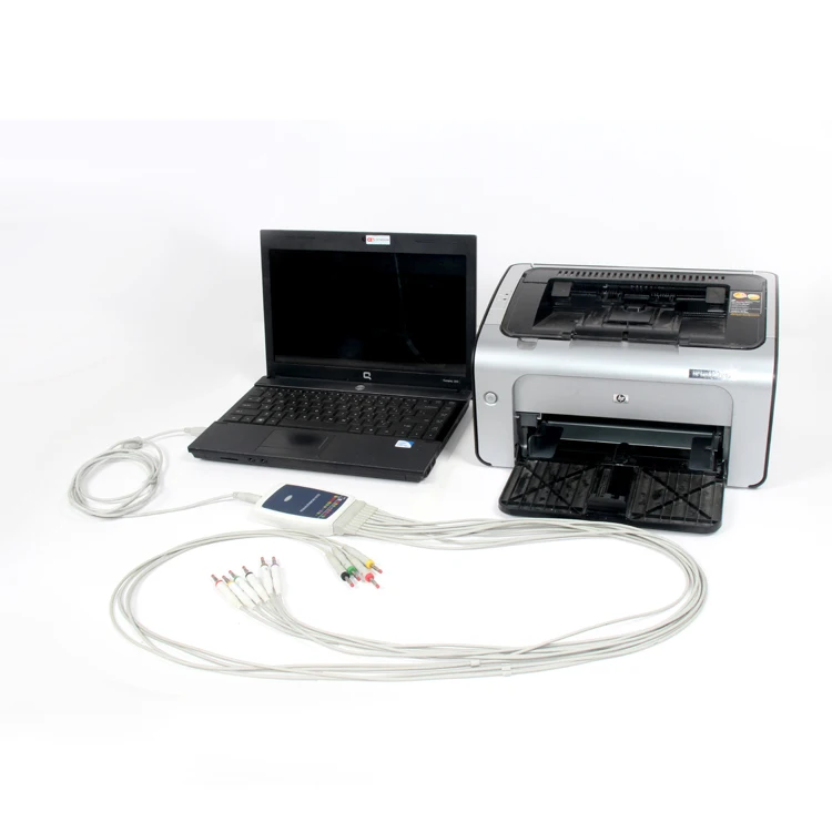 Портативная ручная рабочая станция CONTEC8000GW bt ECG EKG, 12 выводов данных ECG