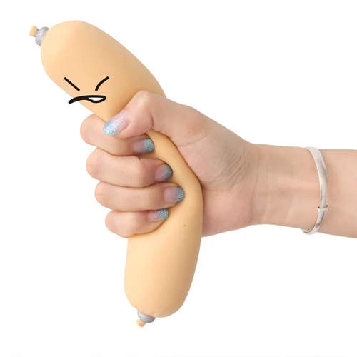 Антистрессовые сосиски TPR + Эва красные антистрессовые игрушки любительские хот-доги