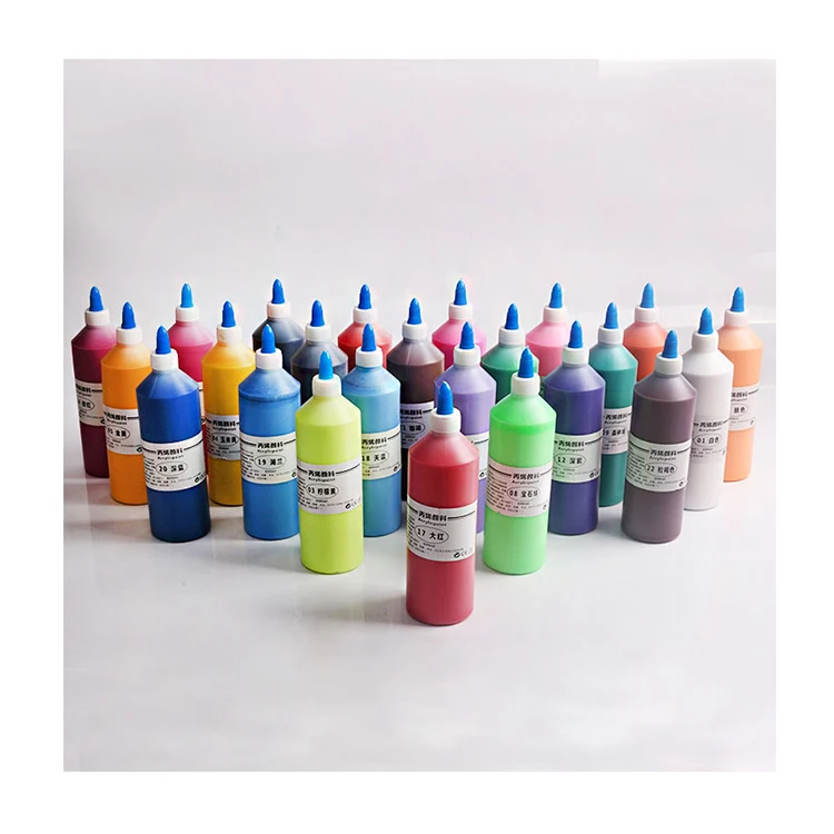 Cheap 500ml multi colors bottled acrylic paint