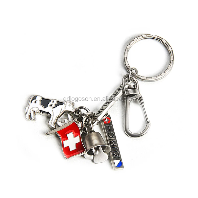 2025 Nice Switzerland Souvenirsキーチェーンバッグチャーム
