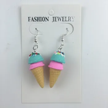 Kawaii Polymer Clay Earrings For Girl Colorful Drop Cute Earrings Ear Accessories Statement Jewelry Christmas Gift