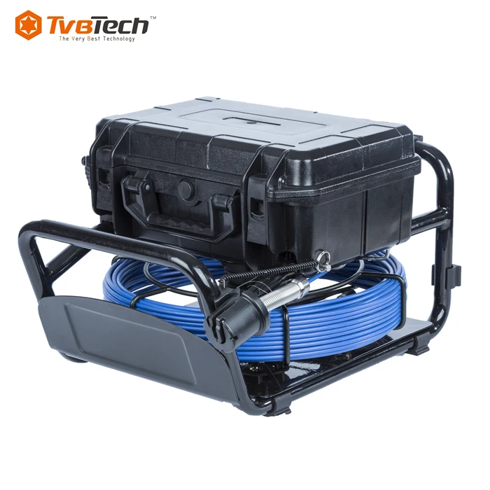 CCTV Video Plumbing Remote Control Snake Sewer Inspection Camera Push Rod Chimney Air Duct Camera Inspection