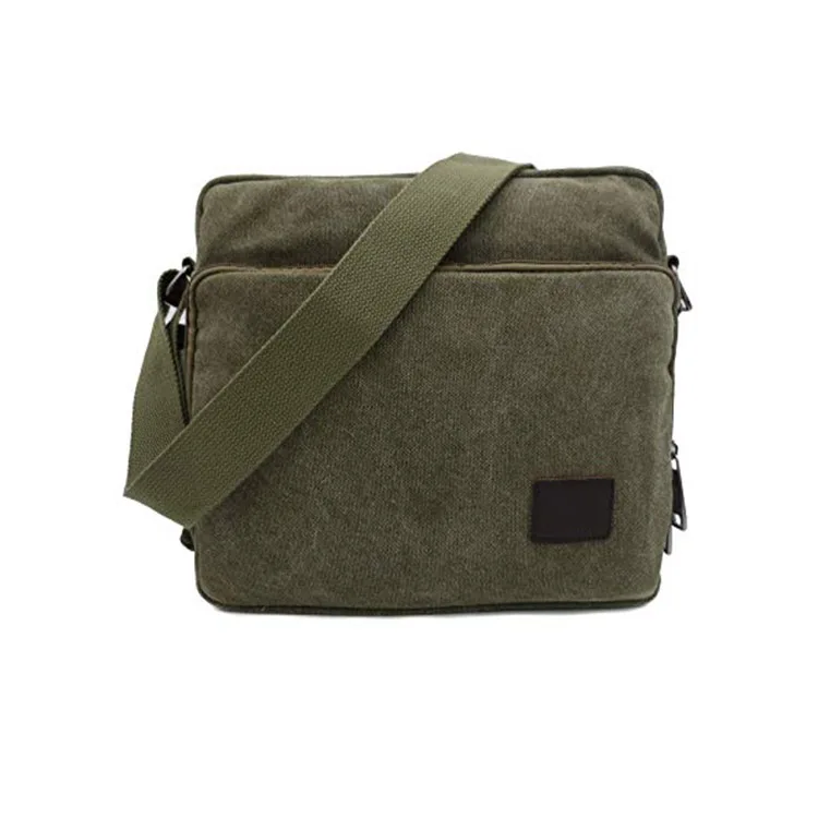 Multifunctional Mens Womens Crossbody Handbag Messenger Shoulder Purse Bag Canvas Travel Purse Change Packet