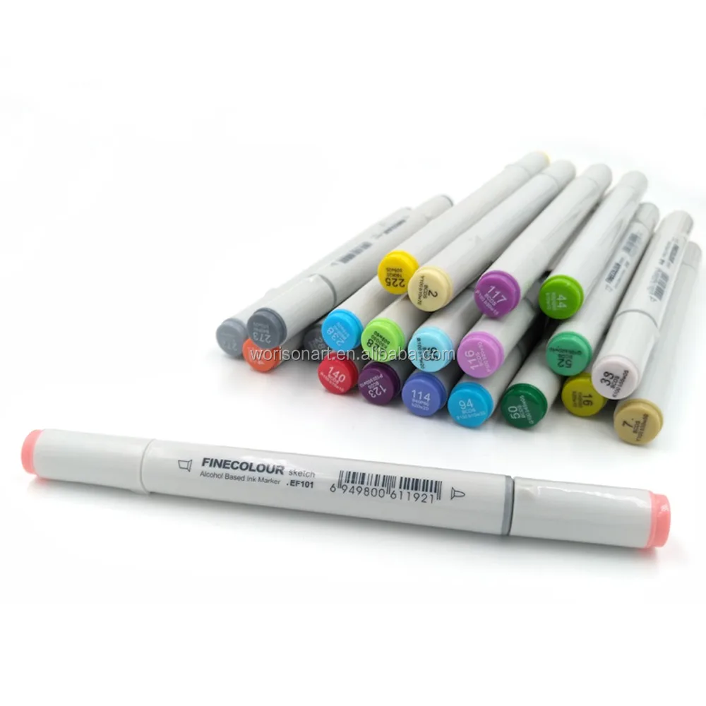 Sketsa Warna Marker Pen Finecolour Arsitektur Berbasis Alkohol Seni Spidol  36 48 60 72 Warna Set Manga Marker untuk Menggambar
