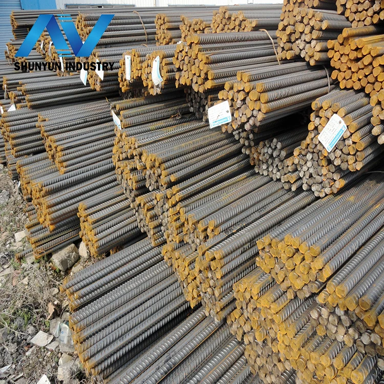 Высокопрочные деформированные стальные арматурные железные стержни для строительства по заводской цене