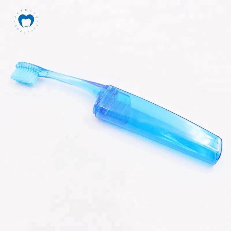 Складная зубная щетка для путешествий для гостиницы с дизайном логотипа