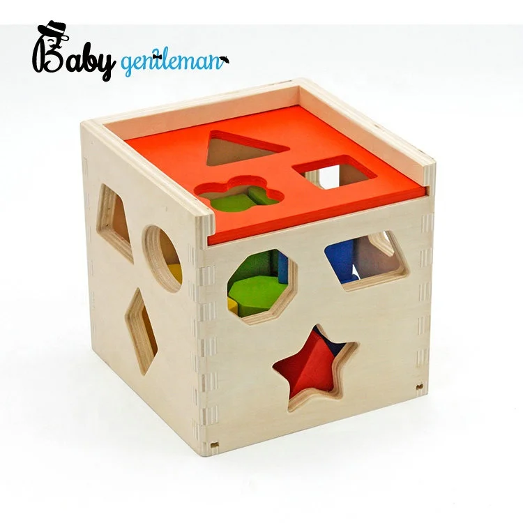 
Оптовая продажа, первый обучающий игрушечный деревянный блок сортировки для детей Z12087D 