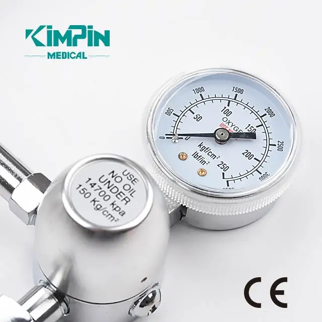 YR-86 Hospital Bull-nose Medical Oxygen Regulator with Humidifier Bottle for BOC Cylinder