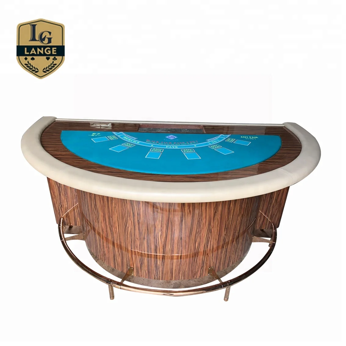 豪华半圆迷你二十一点加勒比海扑克桌百家乐桌游戏桌