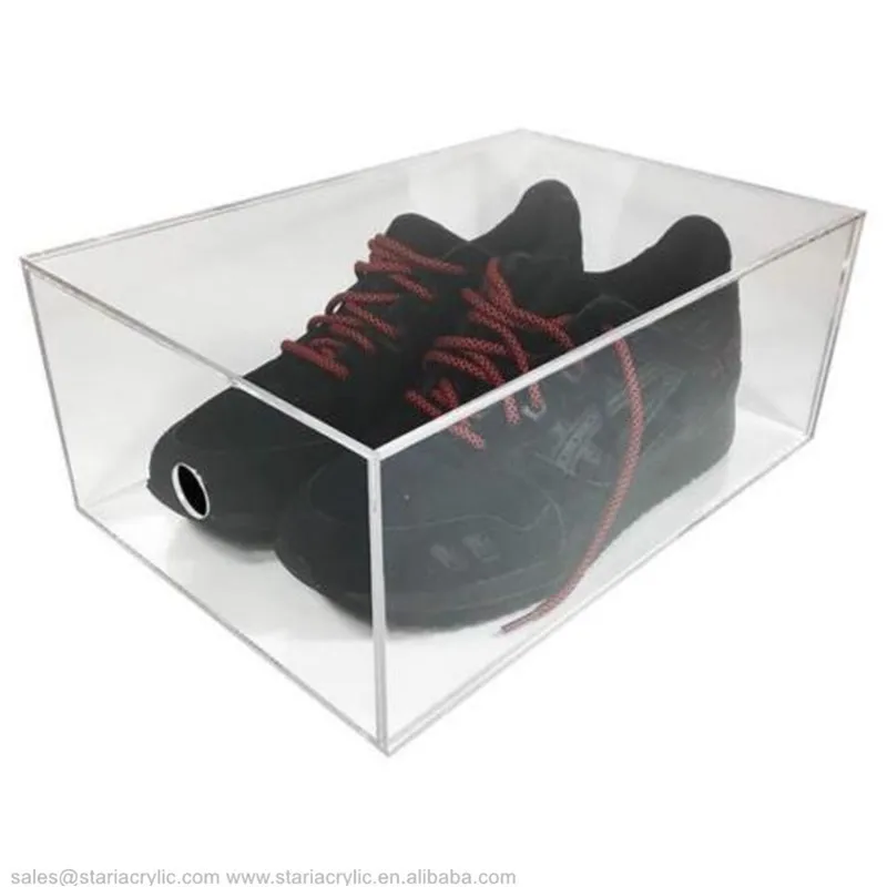 Clear Acrylic Shoe Boxes Drawer With Ventilation Holes Wholesale Custom