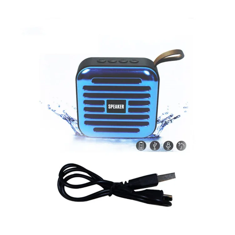 Mini Portable square Cube Mp3 Music Player Small Speaker for Outdoor