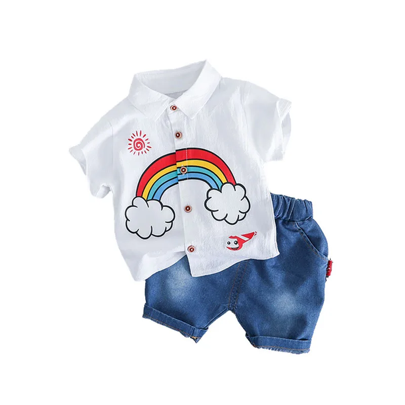 Baby Suits Baby Body Suits Children Clothing Sets For Boy Short Sleeve T Shirts Jeans Cool Denim Pants Suit Buy Baby Suits Children Clothing Sets Denim Pants Suit Product On Alibaba Com