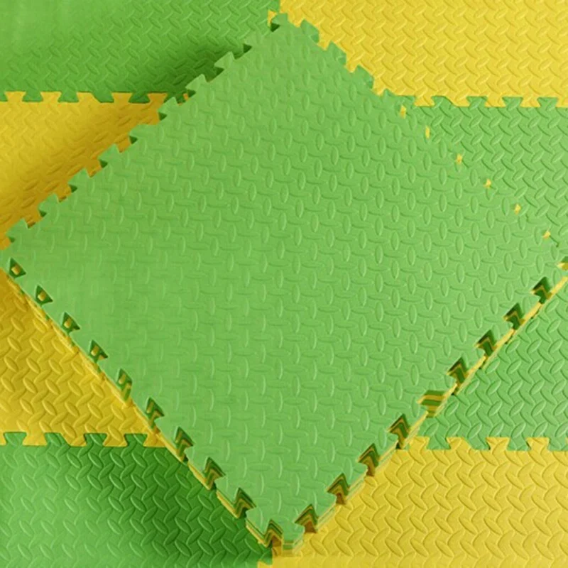Double color 100*100cm indoor playground accessories 2cm thickness EVA floor mat family baby floormat