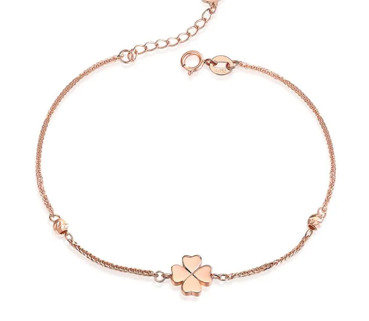 Wholesale 18k Gold Plated Women's Gift Four Leaf Clover Bracelet From  m.alibaba.com