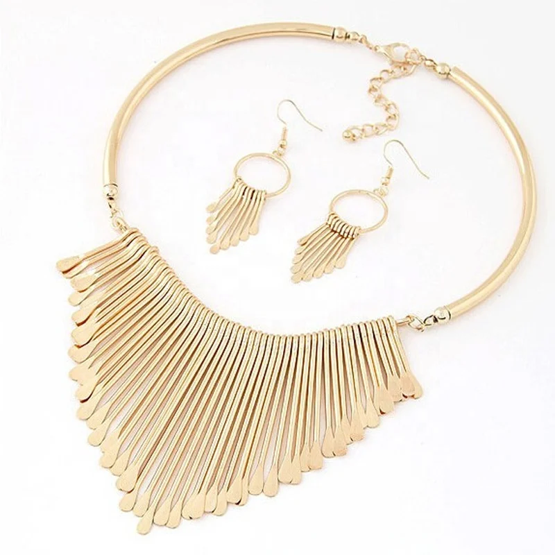 
 Кисточки дешевые итальянские африканские покрытия комплект ювелирных изделий золото  