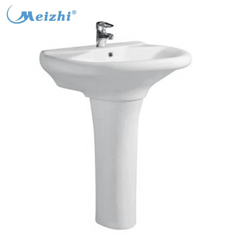 Bathroom Half Round Pedestal Basins